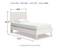 Ashley Express - Aprilyn Twin Panel Bed with Dresser at Towne & Country Furniture (AL) furniture, home furniture, home decor, sofa, bedding