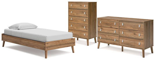 Ashley Express - Aprilyn Twin Platform Bed with Dresser and Chest at Towne & Country Furniture (AL) furniture, home furniture, home decor, sofa, bedding