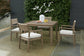 Ashley Express - Aria Plains Outdoor Dining Table and 4 Chairs at Towne & Country Furniture (AL) furniture, home furniture, home decor, sofa, bedding