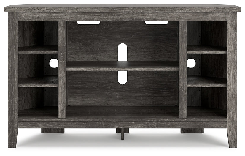 Ashley Express - Arlenbry Corner TV Stand/Fireplace OPT at Towne & Country Furniture (AL) furniture, home furniture, home decor, sofa, bedding