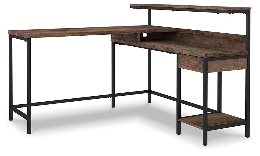 Ashley Express - Arlenbry L-Desk with Storage at Towne & Country Furniture (AL) furniture, home furniture, home decor, sofa, bedding