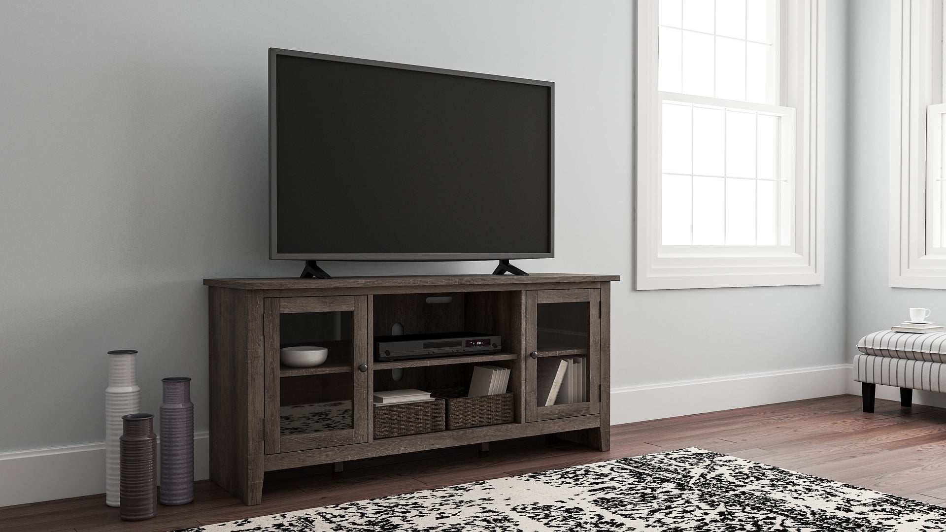 Ashley Express - Arlenbry LG TV Stand w/Fireplace Option at Towne & Country Furniture (AL) furniture, home furniture, home decor, sofa, bedding
