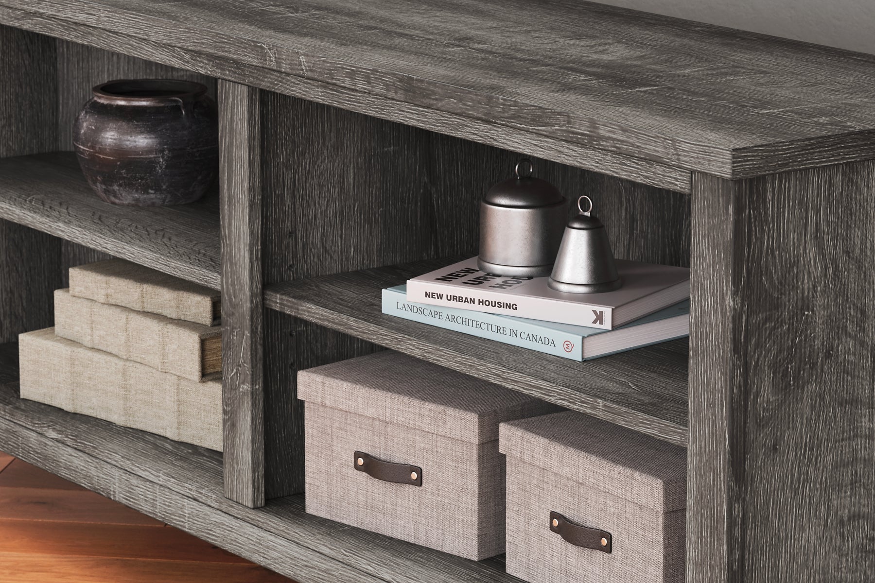 Ashley Express - Arlenbry Medium Corner TV Stand at Towne & Country Furniture (AL) furniture, home furniture, home decor, sofa, bedding