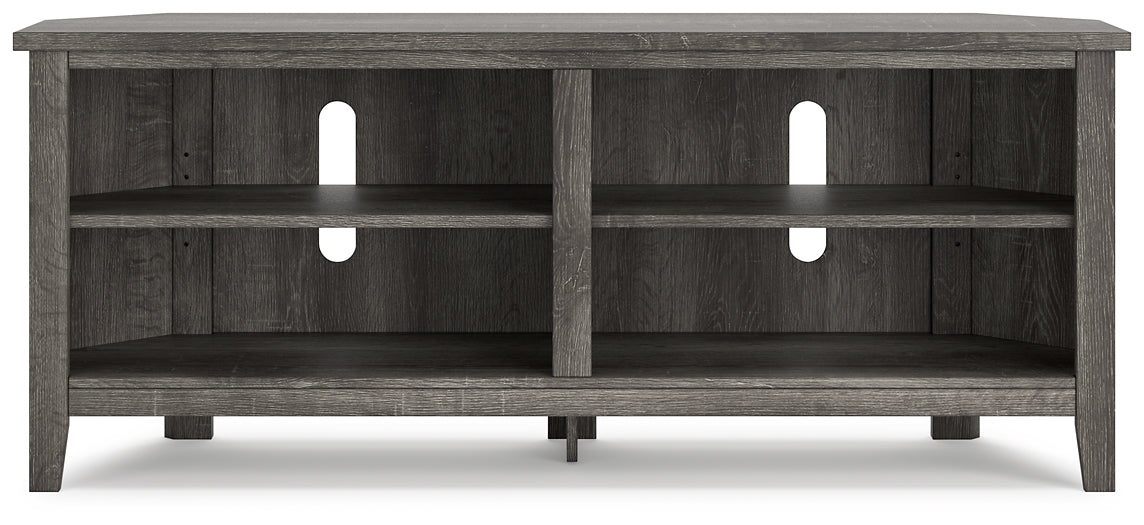 Ashley Express - Arlenbry Medium Corner TV Stand at Towne & Country Furniture (AL) furniture, home furniture, home decor, sofa, bedding