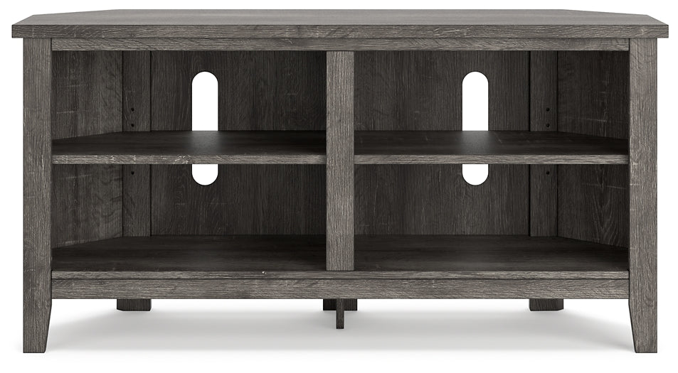 Ashley Express - Arlenbry Small Corner TV Stand at Towne & Country Furniture (AL) furniture, home furniture, home decor, sofa, bedding