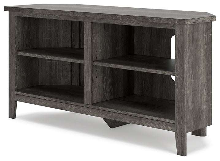 Ashley Express - Arlenbry Small Corner TV Stand at Towne & Country Furniture (AL) furniture, home furniture, home decor, sofa, bedding