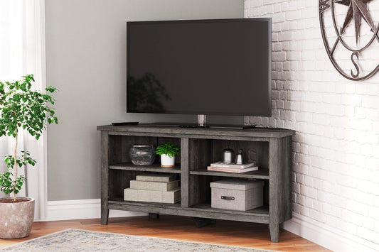 Ashley Express - Arlenbry Small Corner TV Stand at Towne & Country Furniture (AL) furniture, home furniture, home decor, sofa, bedding