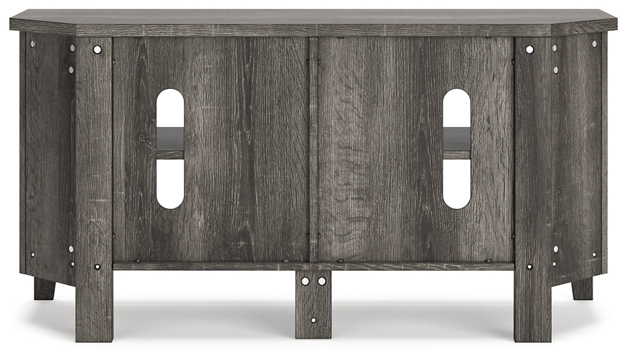 Ashley Express - Arlenbry Small Corner TV Stand at Towne & Country Furniture (AL) furniture, home furniture, home decor, sofa, bedding