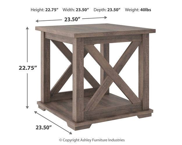 Ashley Express - Arlenbry Square End Table at Towne & Country Furniture (AL) furniture, home furniture, home decor, sofa, bedding