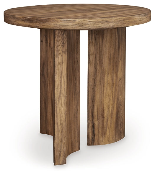 Ashley Express - Austanny Round End Table at Towne & Country Furniture (AL) furniture, home furniture, home decor, sofa, bedding