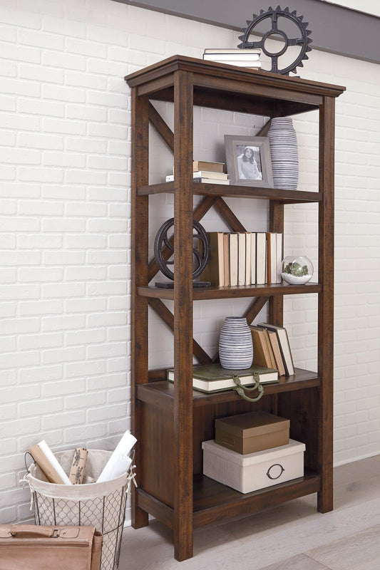 Ashley Express - Baldridge Large Bookcase at Towne & Country Furniture (AL) furniture, home furniture, home decor, sofa, bedding