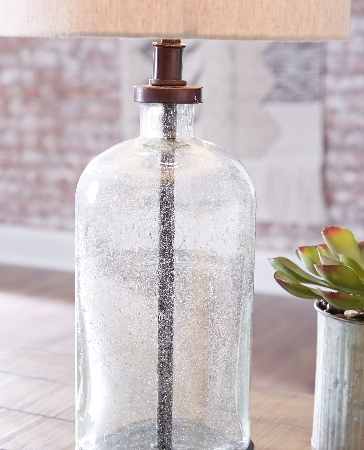 Ashley Express - Bandile Glass Table Lamp (1/CN) at Towne & Country Furniture (AL) furniture, home furniture, home decor, sofa, bedding