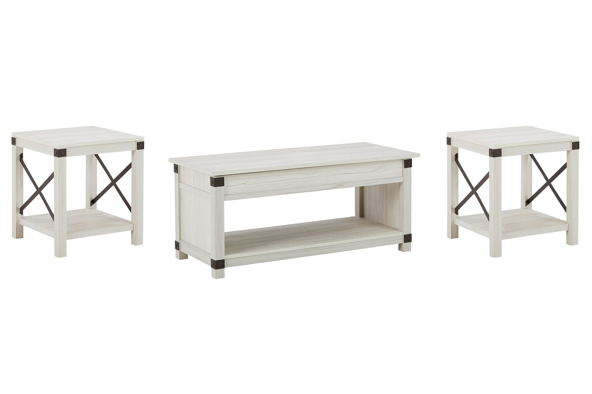 Ashley Express - Bayflynn Coffee Table with 2 End Tables at Towne & Country Furniture (AL) furniture, home furniture, home decor, sofa, bedding