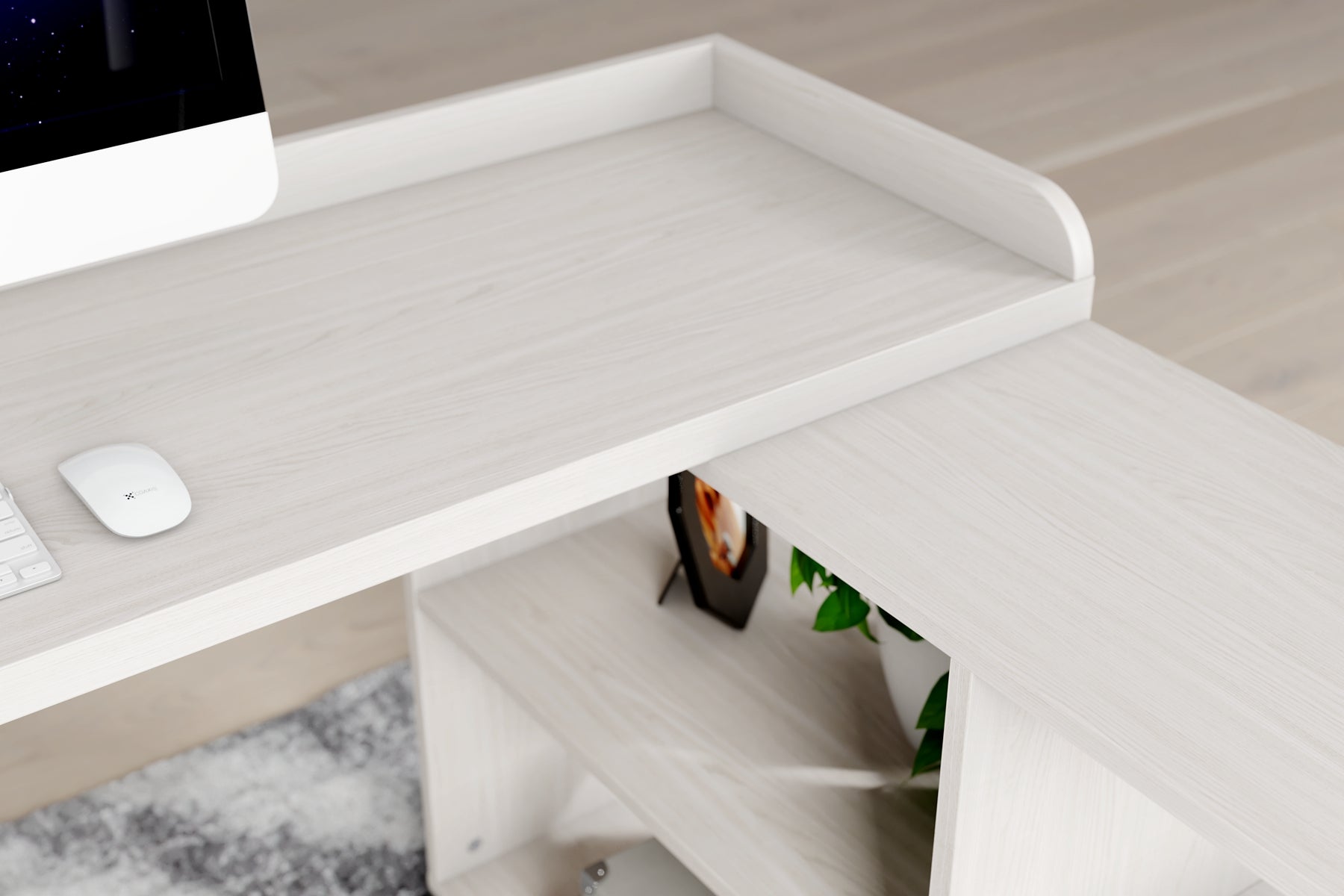 Ashley Express - Bayflynn L-Desk at Towne & Country Furniture (AL) furniture, home furniture, home decor, sofa, bedding