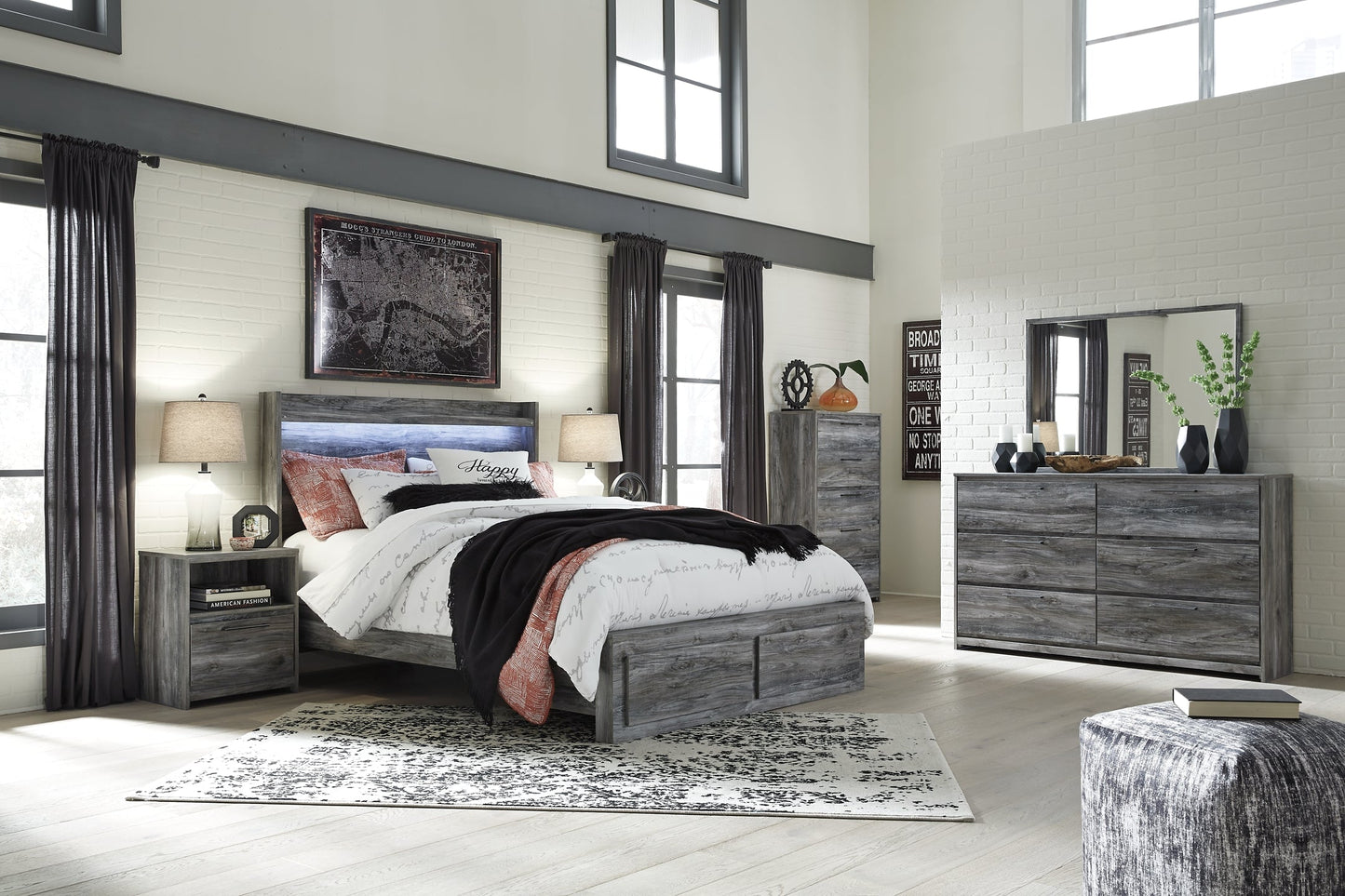 Ashley Express - Baystorm One Drawer Night Stand at Towne & Country Furniture (AL) furniture, home furniture, home decor, sofa, bedding