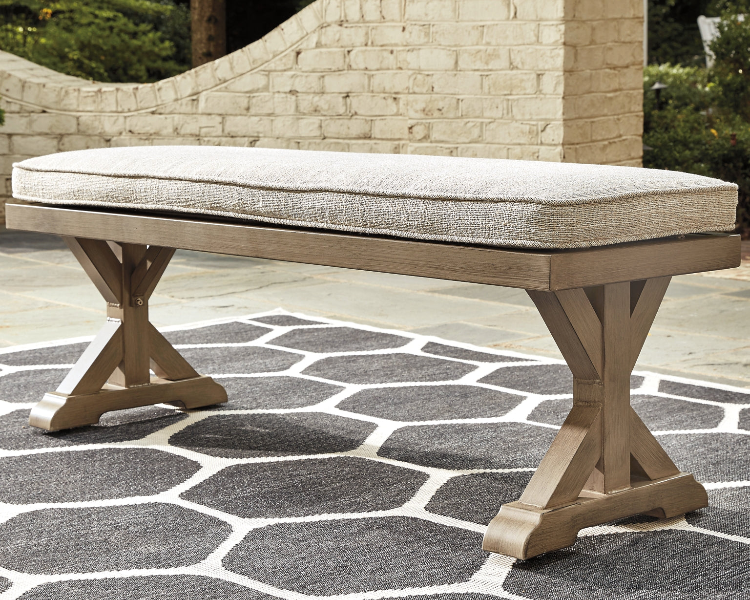 Ashley Express - Beachcroft Bench with Cushion at Towne & Country Furniture (AL) furniture, home furniture, home decor, sofa, bedding