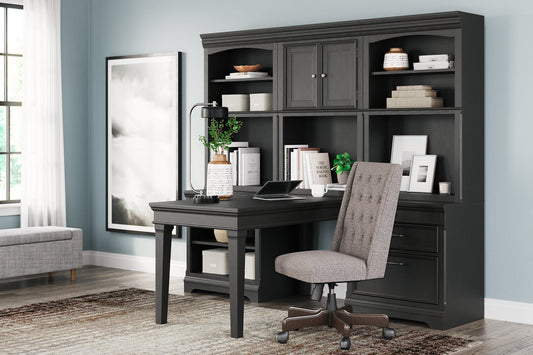 Ashley Express - Beckincreek Home Office Bookcase Desk at Towne & Country Furniture (AL) furniture, home furniture, home decor, sofa, bedding