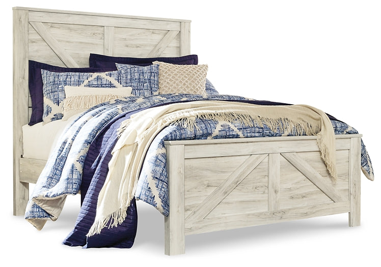 Ashley Express - Bellaby Queen Crossbuck Panel Bed with 2 Nightstands at Towne & Country Furniture (AL) furniture, home furniture, home decor, sofa, bedding