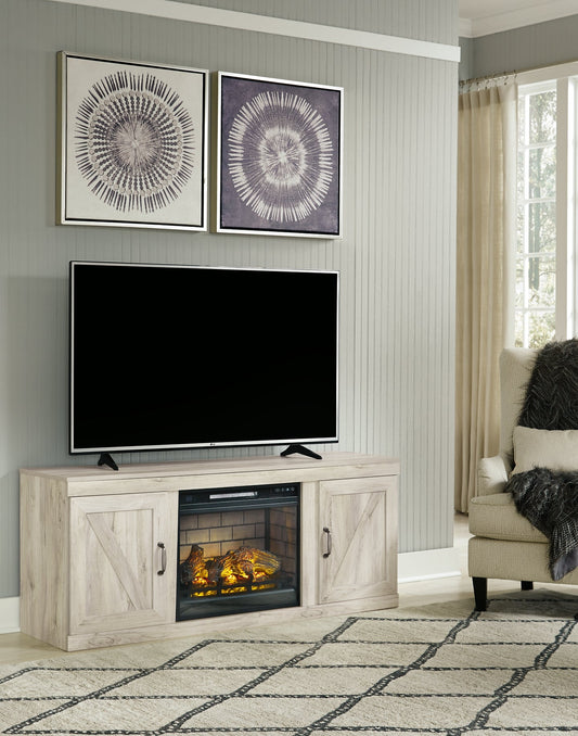 Ashley Express - Bellaby TV Stand with Electric Fireplace at Towne & Country Furniture (AL) furniture, home furniture, home decor, sofa, bedding