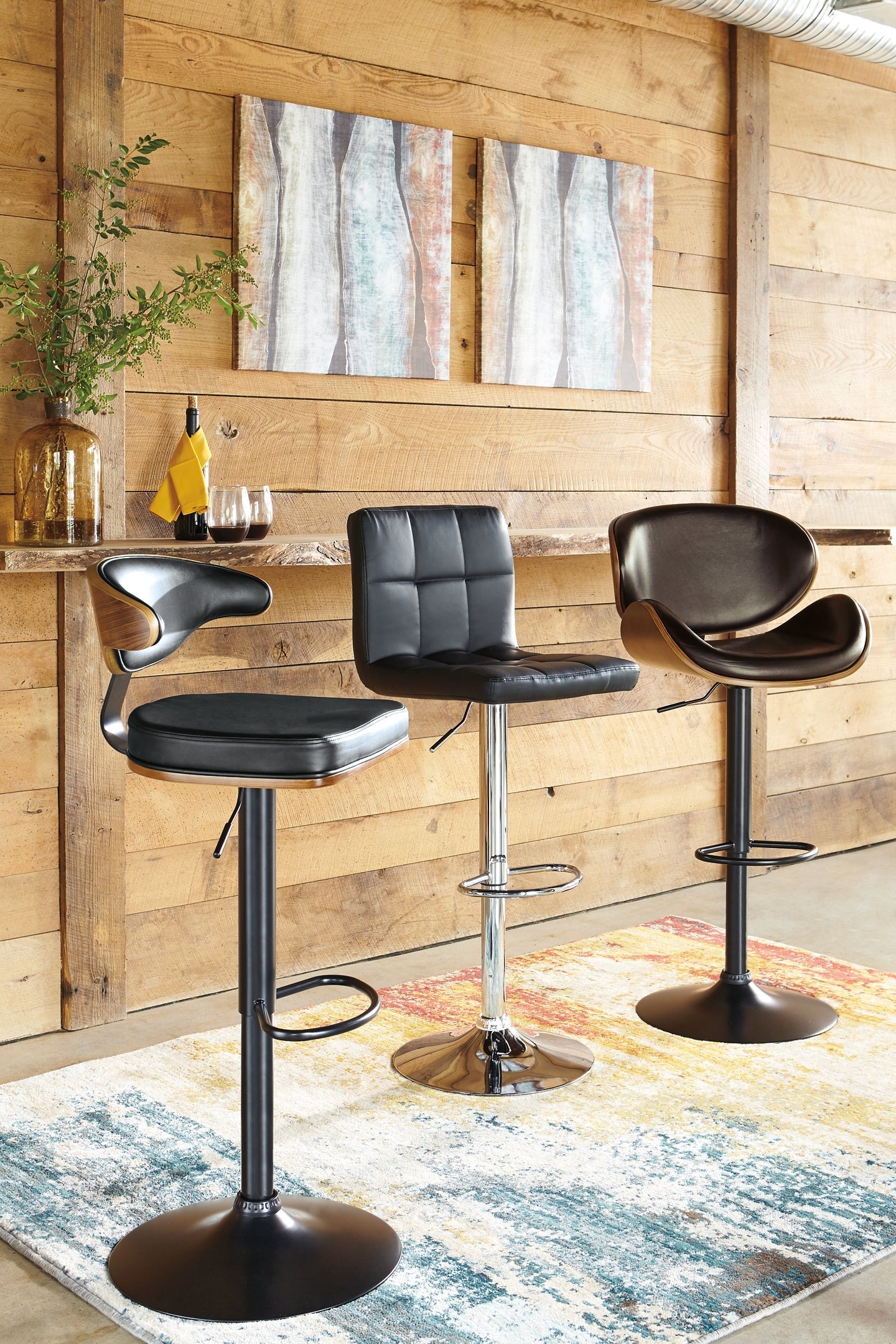 Ashley Express - Bellatier Tall UPH Swivel Barstool(1/CN) at Towne & Country Furniture (AL) furniture, home furniture, home decor, sofa, bedding