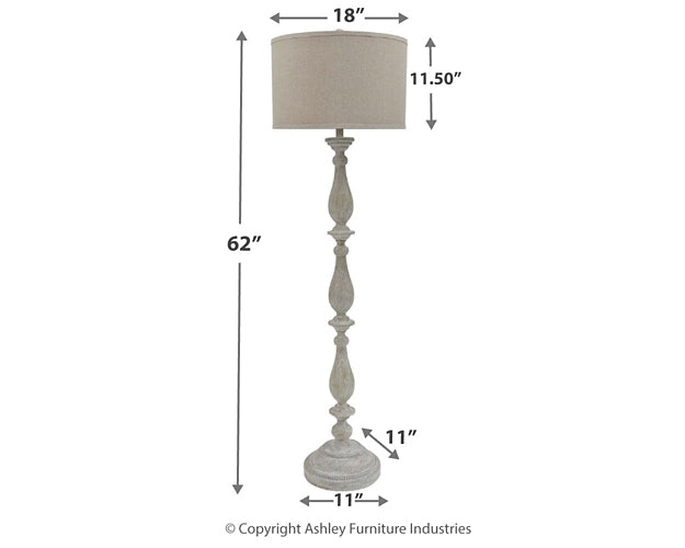 Ashley Express - Bernadate Poly Floor Lamp (1/CN) at Towne & Country Furniture (AL) furniture, home furniture, home decor, sofa, bedding
