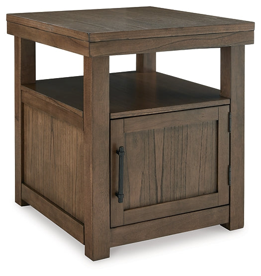 Ashley Express - Boardernest Rectangular End Table at Towne & Country Furniture (AL) furniture, home furniture, home decor, sofa, bedding