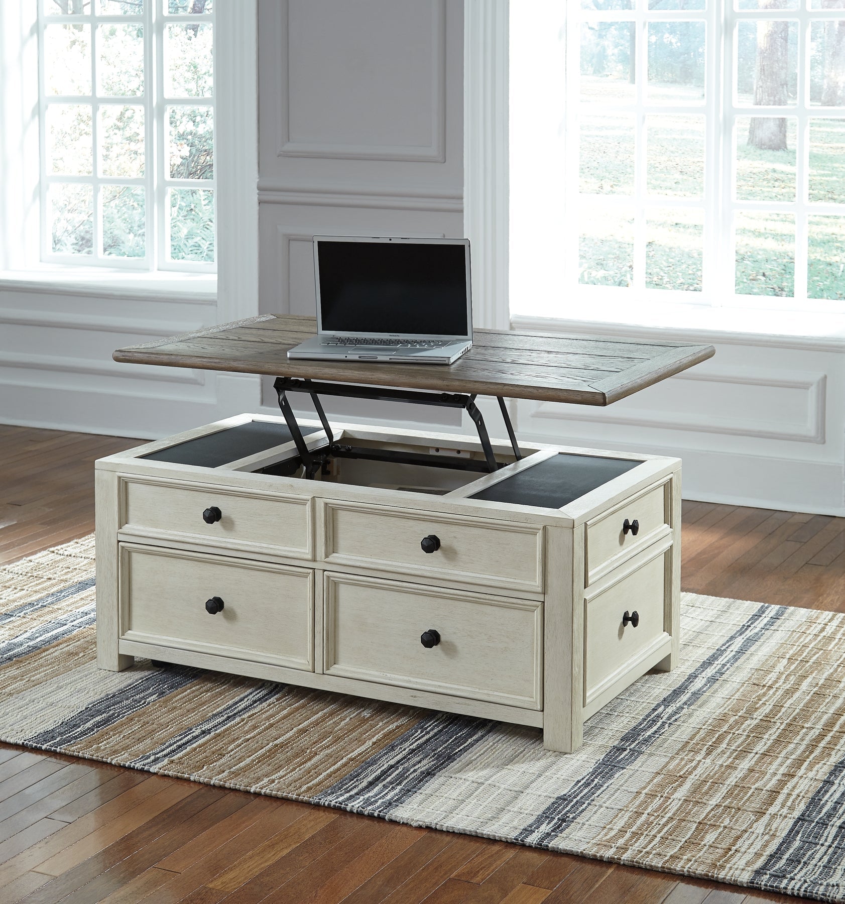 Ashley Express - Bolanburg Coffee Table with 2 End Tables at Towne & Country Furniture (AL) furniture, home furniture, home decor, sofa, bedding