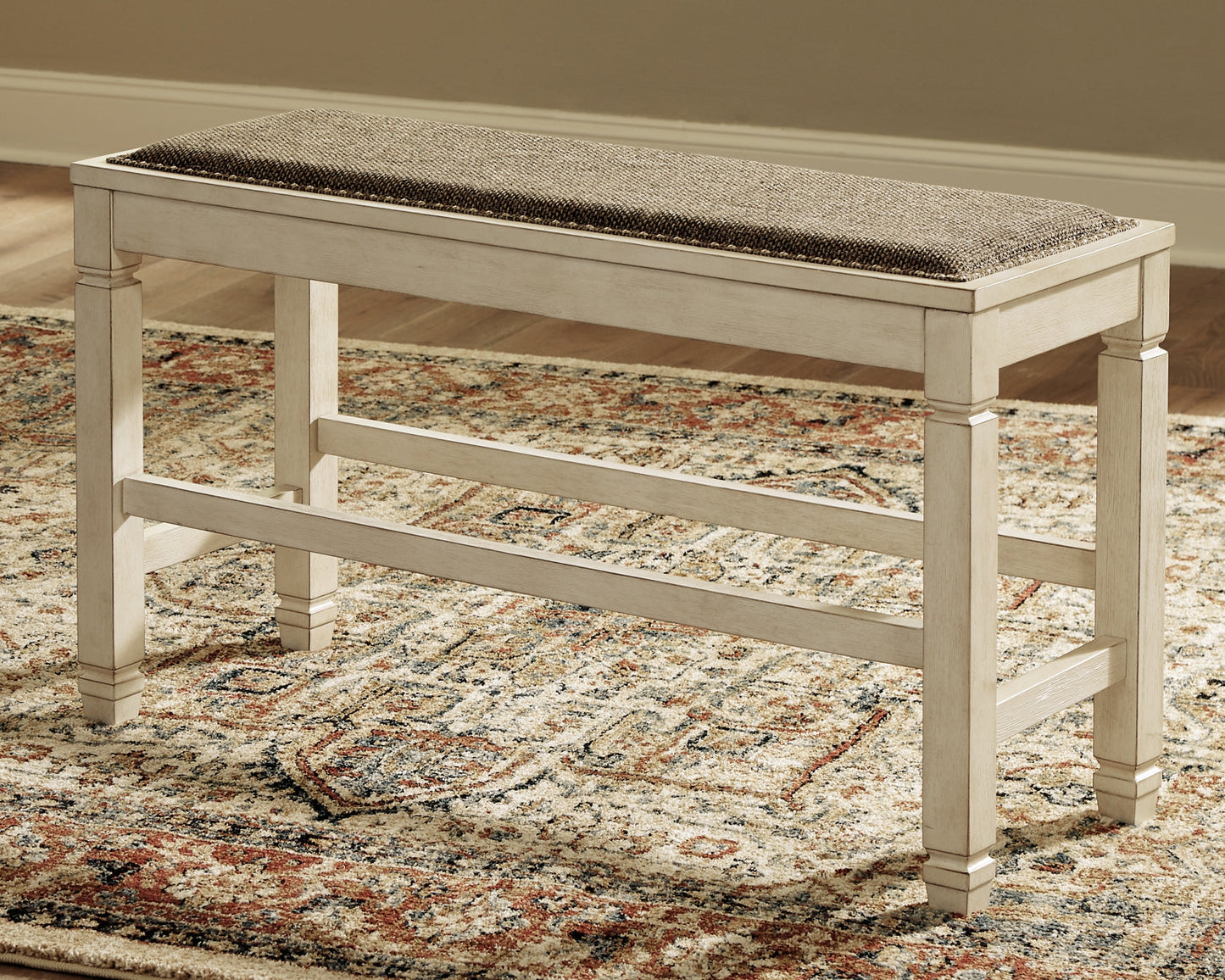 Ashley Express - Bolanburg DBL Counter UPH Bench (1/CN) at Towne & Country Furniture (AL) furniture, home furniture, home decor, sofa, bedding