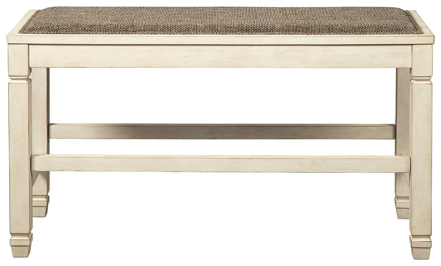 Ashley Express - Bolanburg DBL Counter UPH Bench (1/CN) at Towne & Country Furniture (AL) furniture, home furniture, home decor, sofa, bedding