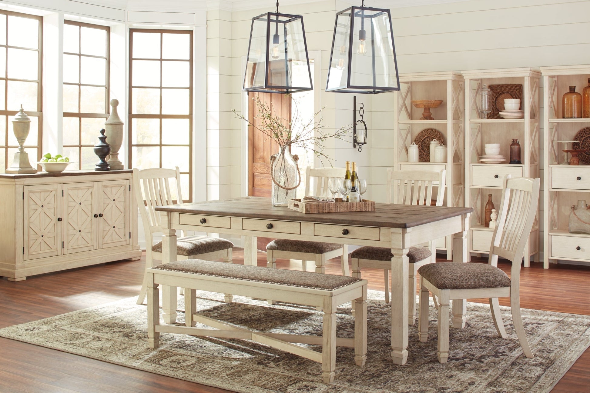 Ashley Express - Bolanburg Display Cabinet at Towne & Country Furniture (AL) furniture, home furniture, home decor, sofa, bedding