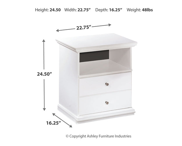 Ashley Express - Bostwick Shoals One Drawer Night Stand at Towne & Country Furniture (AL) furniture, home furniture, home decor, sofa, bedding