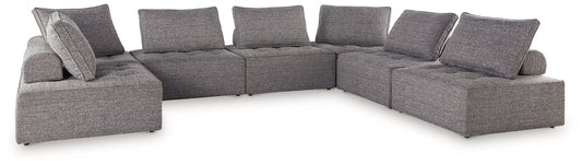 Ashley Express - Bree Zee 7-Piece Outdoor Sectional at Towne & Country Furniture (AL) furniture, home furniture, home decor, sofa, bedding
