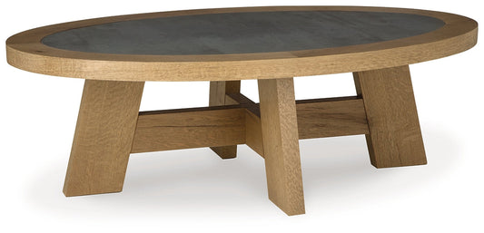 Ashley Express - Brinstead Oval Cocktail Table at Towne & Country Furniture (AL) furniture, home furniture, home decor, sofa, bedding