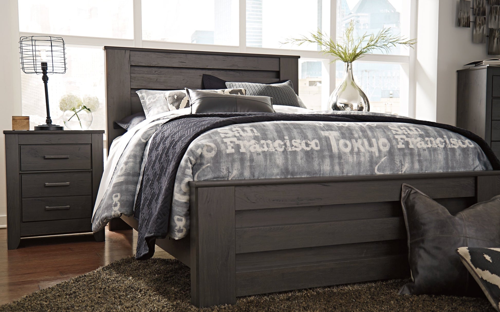 Ashley Express - Brinxton Two Drawer Night Stand at Towne & Country Furniture (AL) furniture, home furniture, home decor, sofa, bedding