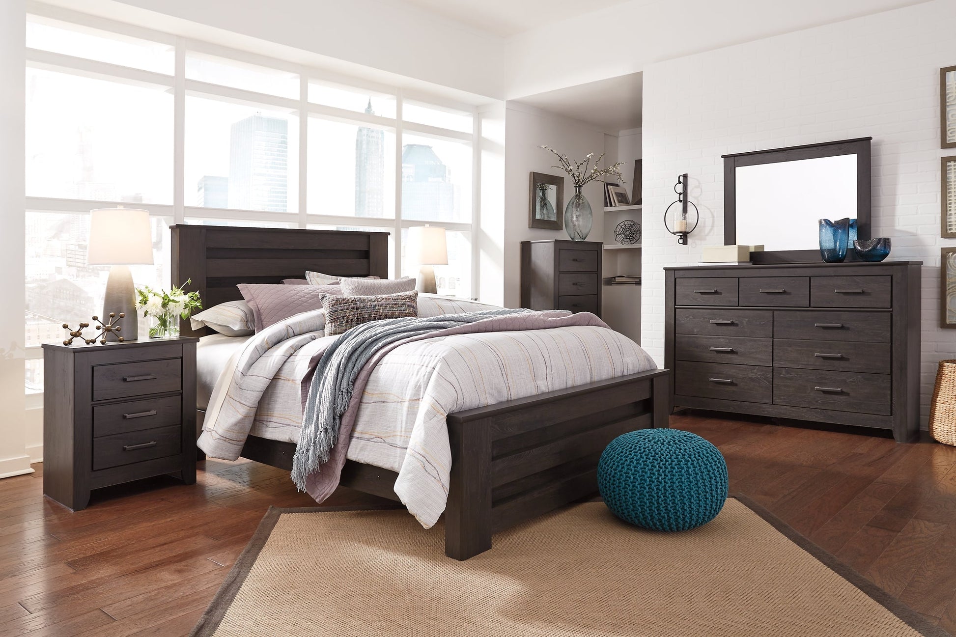 Ashley Express - Brinxton Two Drawer Night Stand at Towne & Country Furniture (AL) furniture, home furniture, home decor, sofa, bedding