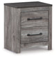 Ashley Express - Bronyan Two Drawer Night Stand at Towne & Country Furniture (AL) furniture, home furniture, home decor, sofa, bedding
