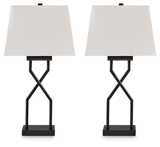Ashley Express - Brookthrone Metal Table Lamp (2/CN) at Towne & Country Furniture (AL) furniture, home furniture, home decor, sofa, bedding
