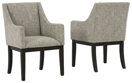 Ashley Express - Burkhaus Dining Arm Chair (Set of 2) at Towne & Country Furniture (AL) furniture, home furniture, home decor, sofa, bedding