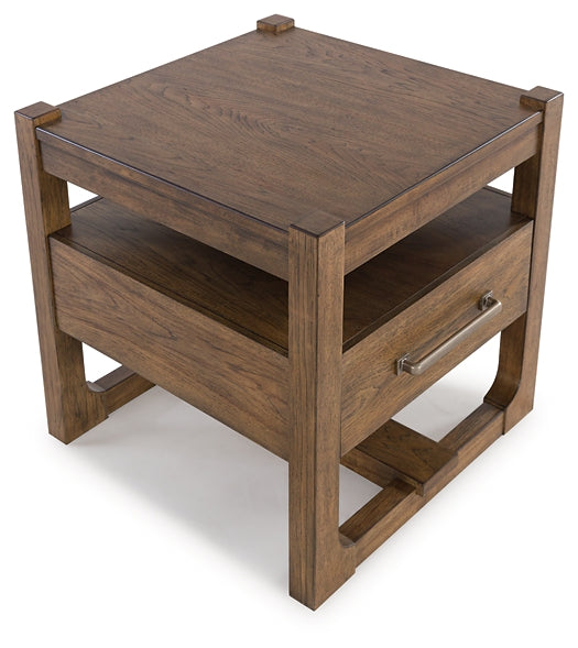Ashley Express - Cabalynn Square End Table at Towne & Country Furniture (AL) furniture, home furniture, home decor, sofa, bedding