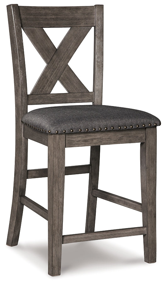Ashley Express - Caitbrook Counter Height Upholstered Bar Stool (Set of 2) at Towne & Country Furniture (AL) furniture, home furniture, home decor, sofa, bedding