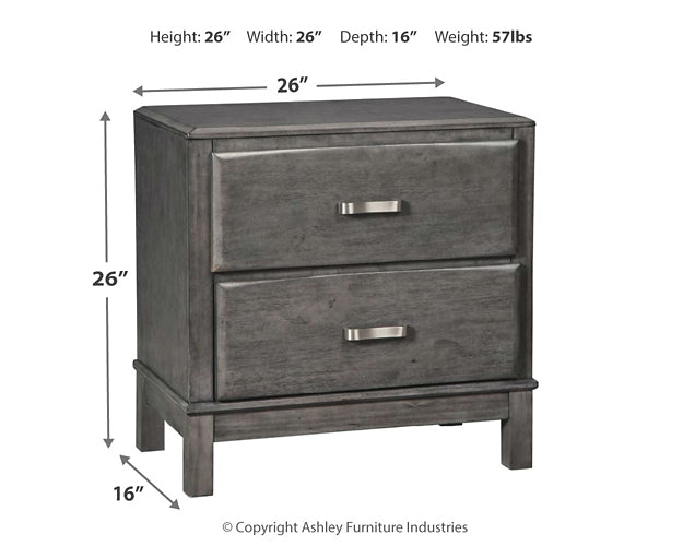 Ashley Express - Caitbrook Two Drawer Night Stand at Towne & Country Furniture (AL) furniture, home furniture, home decor, sofa, bedding