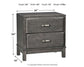 Ashley Express - Caitbrook Two Drawer Night Stand at Towne & Country Furniture (AL) furniture, home furniture, home decor, sofa, bedding