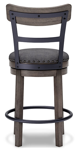 Ashley Express - Caitbrook UPH Swivel Barstool (1/CN) at Towne & Country Furniture (AL) furniture, home furniture, home decor, sofa, bedding