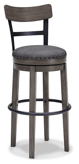 Ashley Express - Caitbrook UPH Swivel Barstool (1/CN) at Towne & Country Furniture (AL) furniture, home furniture, home decor, sofa, bedding