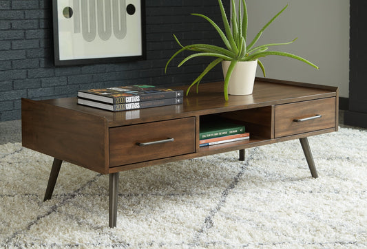 Ashley Express - Calmoni Coffee Table with 2 End Tables at Towne & Country Furniture (AL) furniture, home furniture, home decor, sofa, bedding