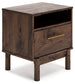 Ashley Express - Calverson One Drawer Night Stand at Towne & Country Furniture (AL) furniture, home furniture, home decor, sofa, bedding