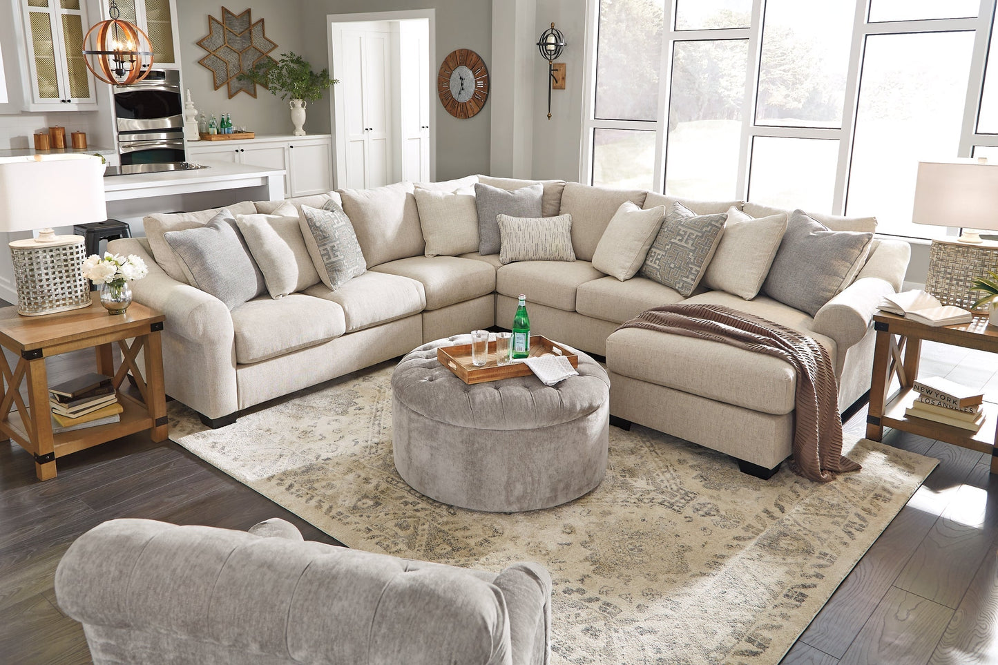 Ashley Express - Carnaby Oversized Accent Ottoman at Towne & Country Furniture (AL) furniture, home furniture, home decor, sofa, bedding