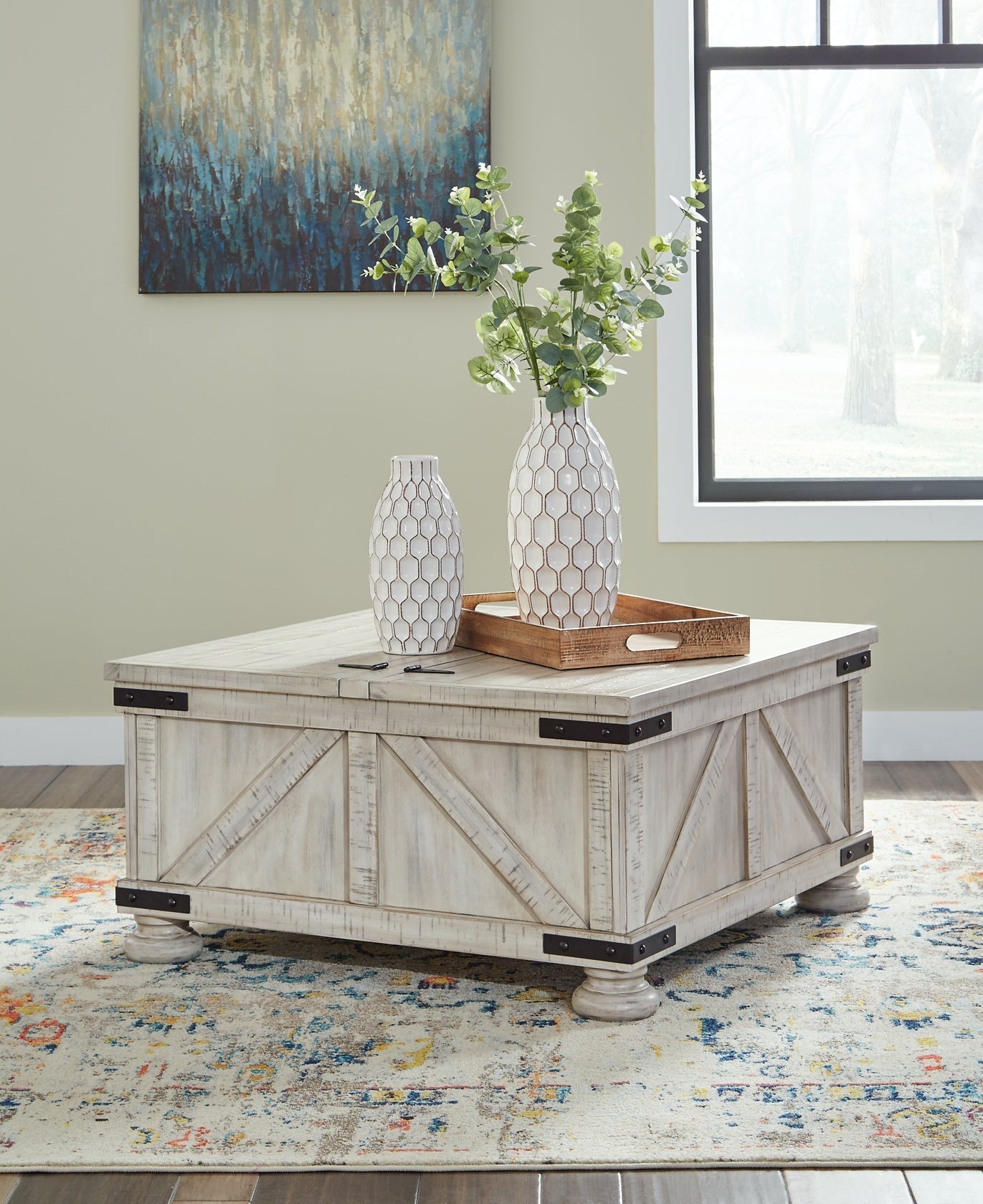 Ashley Express - Carynhurst Coffee Table with 2 End Tables at Towne & Country Furniture (AL) furniture, home furniture, home decor, sofa, bedding