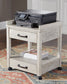 Ashley Express - Carynhurst Home Office Desk and Storage at Towne & Country Furniture (AL) furniture, home furniture, home decor, sofa, bedding