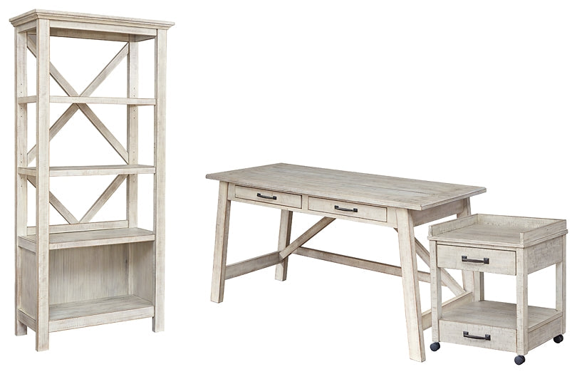 Ashley Express - Carynhurst Home Office Desk and Storage at Towne & Country Furniture (AL) furniture, home furniture, home decor, sofa, bedding